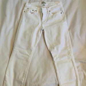 J.Crew white Toothpick Petite Jeans 26P